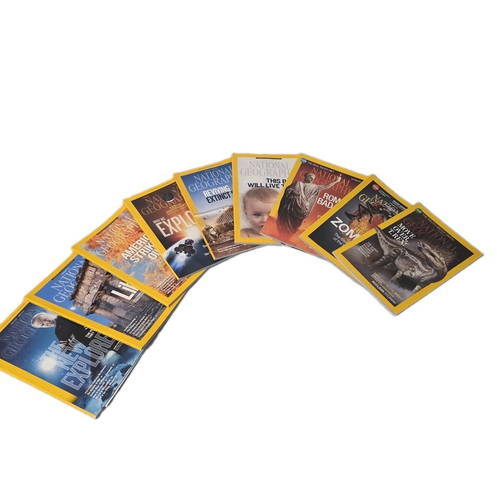Lot 9 National Geographic 2013 2014 Zombie Rome Extinct Explorers Oil Libya